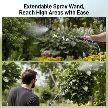 2.1 Gallon Electric Garden Sprayer w/Adjustable Shoulder Strap & 2000mAh Battery