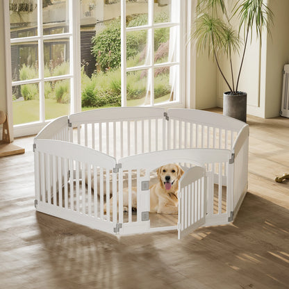 Expandable Durable Pet Fence for Medium Dogs, Indoor Outdoor, Folding
