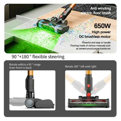 Cordless Handheld Vacuum Cleaner with Removable Battery