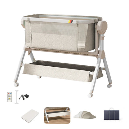 Automatic Rocking Bassinet with Comfortable Soft Mattress