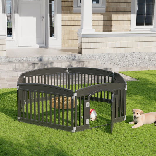 Expandable Durable Pet Fence for Medium Dogs, Indoor Outdoor, Folding