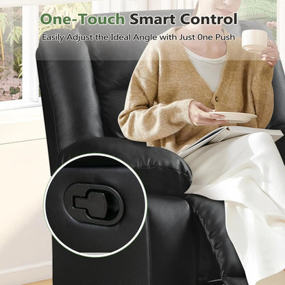 Recliner Chair Set of 2, with Overstuffed Arm and Back