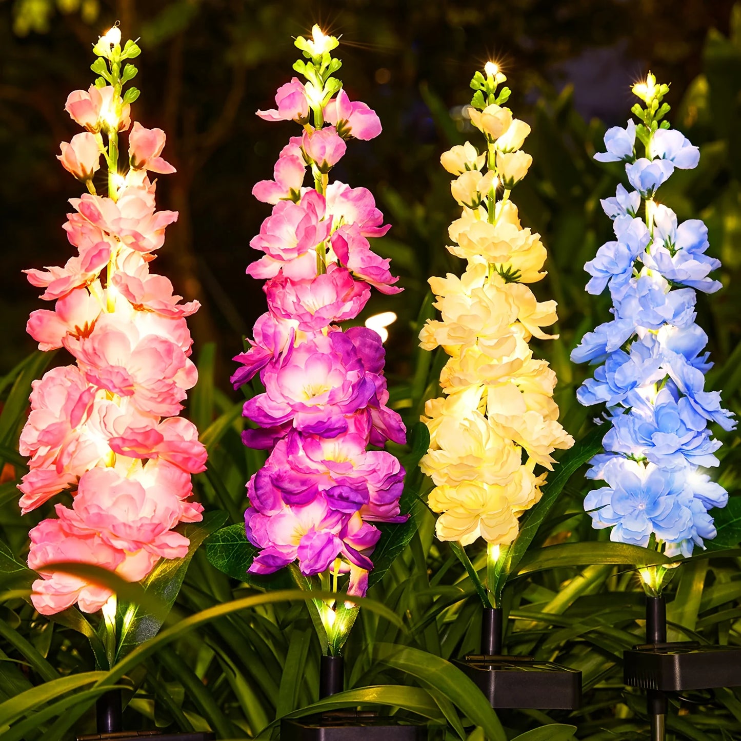 2/4 Pack Upgraded Solar Garden Lights with 36 LEDs