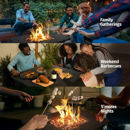 Fire Pit With 52,000 BTU Burner