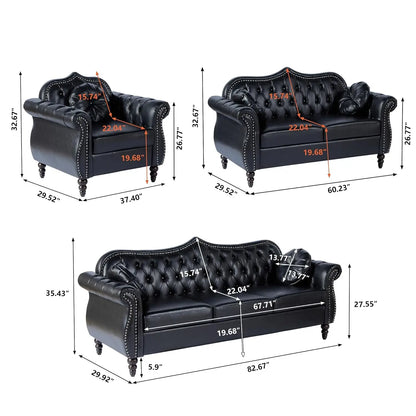 Mid-Century, Modern Chesterfield Sofa