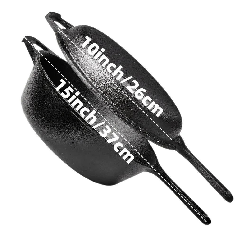 Cast Iron Skillet Set (3PCS - 6/8/10 Inch)