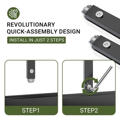 T-Shape 12x12FT Polycarbonate Greenhouse w/Vent Windows
