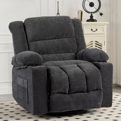 Modern Ergonomic Rocker/Recliner with 360 Degree Swivel