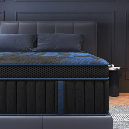 Gel Memory Foam Hybrid Pocket Spring Mattress Medium Firm Motion Isolation