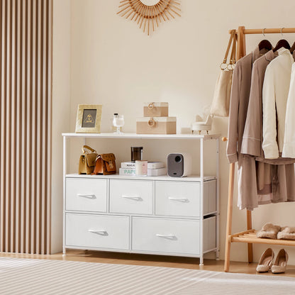 Multilayer Shoe Rack Dresser With 5 Drawers