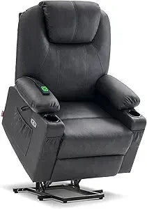 Dual Motor Power Lift Recliner With Extended Footrest,