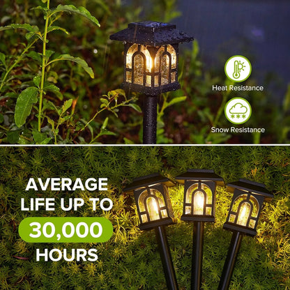 6/10 Pack Solar Landscape Lights for Yard, Lawn, Patio, Walkway