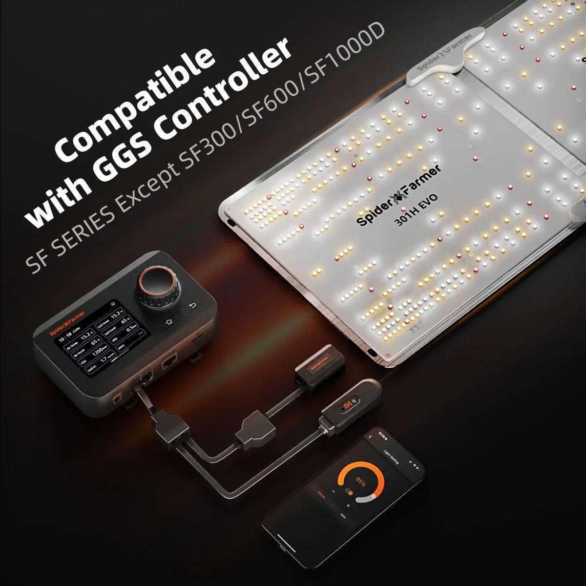 Spider Farmer SF Series LED Grow Light, Full Spectrum Sunlike Phytolamp