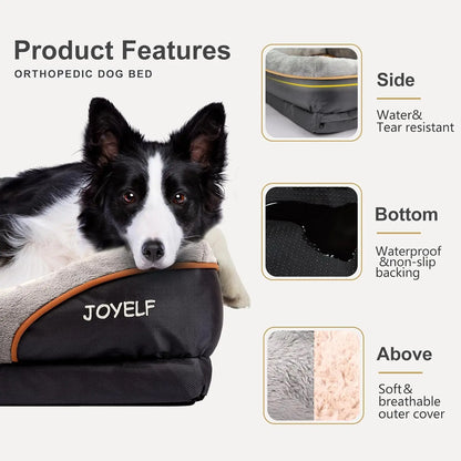 Extra Large Orthopedic Dog Bed w/Removable Washable Cover