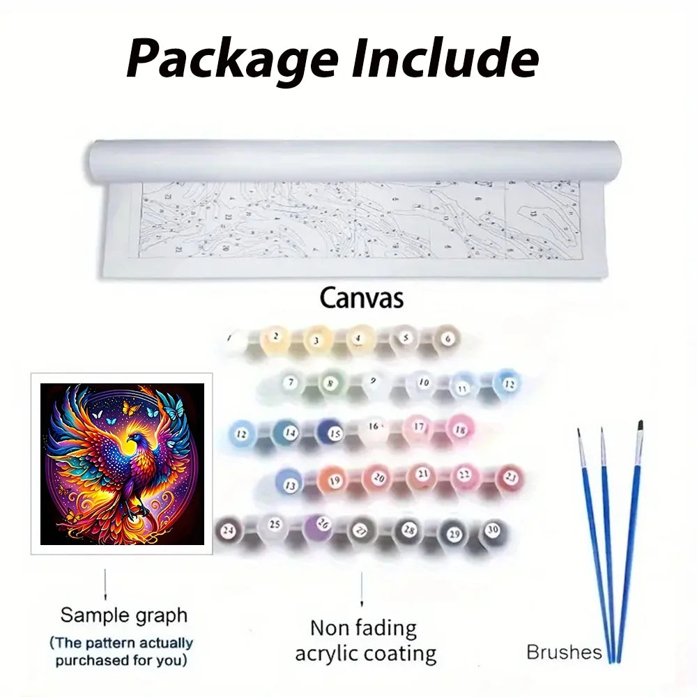 Phoenix Paint By Numbers Craft Kit