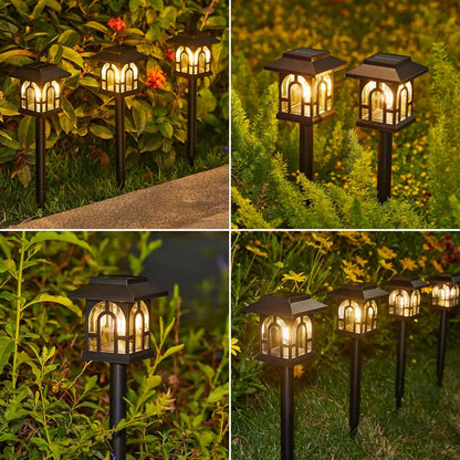 6/10 Pack Solar Landscape Lights for Yard, Lawn, Patio, Walkway
