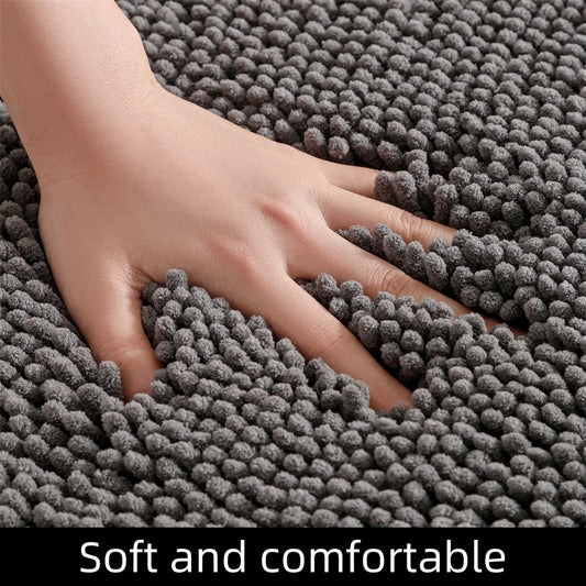 Dog Door Mat For Muddy Paws, Absorbs Moisture & Dirt, Non-Slip Washable