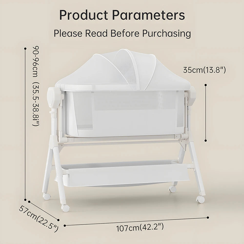 Automatic Rocking Bassinet with Comfortable Soft Mattress