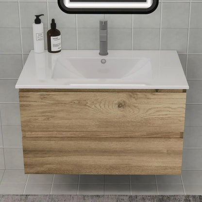 Space-Saving Floating Bathroom Vanity w/Sink