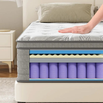Gel Memory Foam Mattress with Individual Pocket Springs