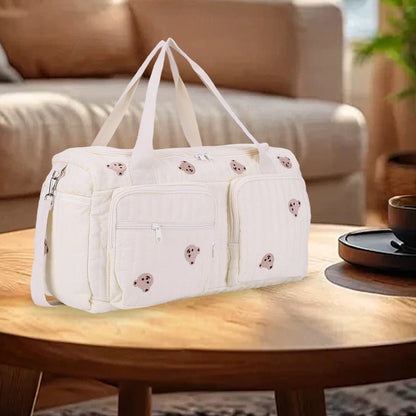 Quilted Large Capacity Baby Diaper Bag