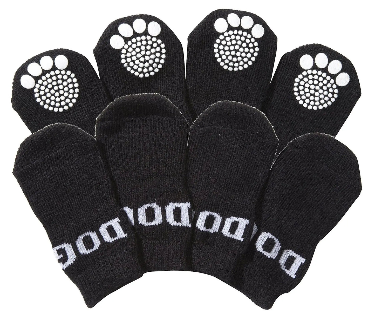 Pet Socks w/Rubberized Soles ,& Anti-Slip Grips, Soft Comfortable Fabric for Pet Paws