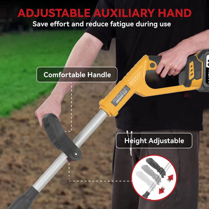 Mini Electric Tiller w/Lithium Battery