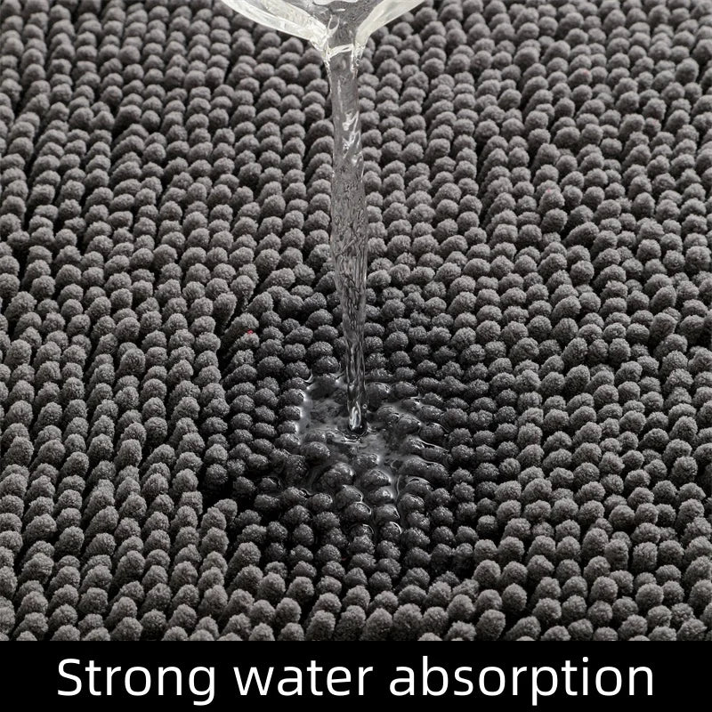 Dog Door Mat For Muddy Paws, Absorbs Moisture & Dirt, Non-Slip Washable