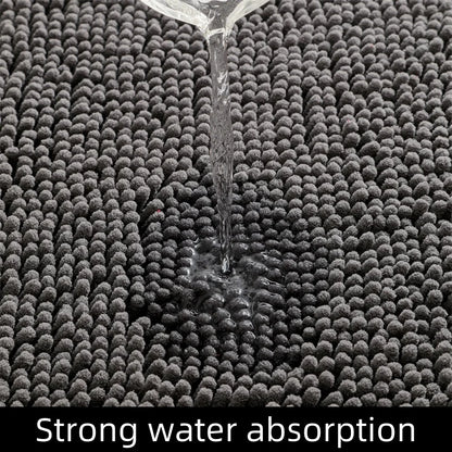 Dog Door Mat For Muddy Paws, Absorbs Moisture & Dirt, Non-Slip Washable