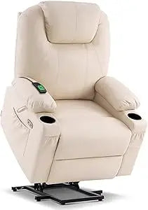 Dual Motor Power Lift Recliner With Extended Footrest,