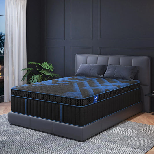 Gel Memory Foam Hybrid Pocket Spring Mattress Medium Firm Motion Isolation