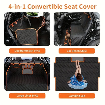 Pet Rear Car Seat Cover, Heavy Duty, Scratch Resistant, Anti Slip