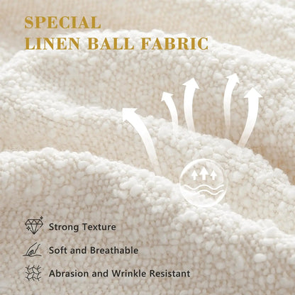 Upholstered Modern Oval Storage Ottoman Bench