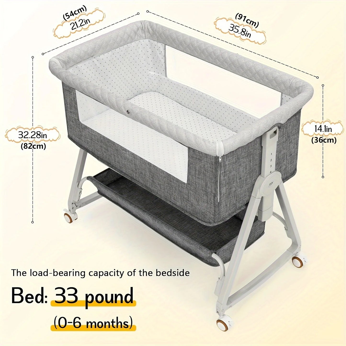3 in 1 Baby Bassinet