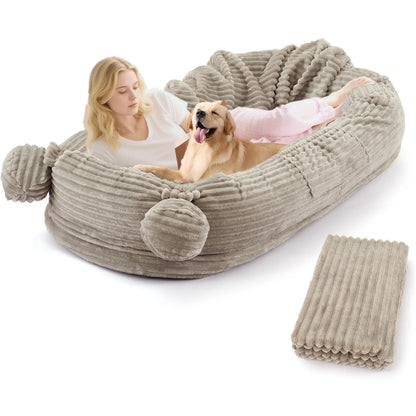 71" Large Human Size Dog Bed w/Removable Washable Cover