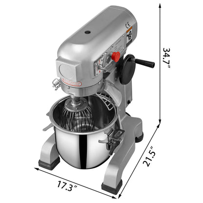 Stainless Steel Electric Stand Mixer, Processor, Dough Machine