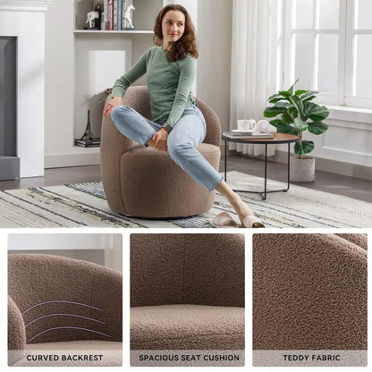 360° Swivel Barrel Chair Set of 2