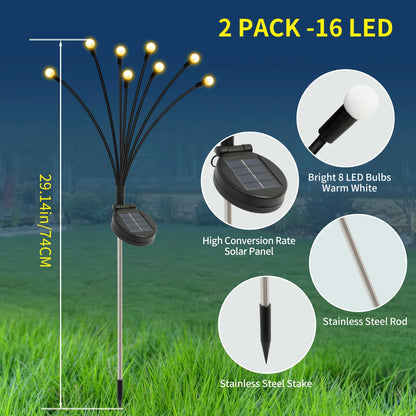 LED Decorative Garden Solar Firefly Lights, Waterproof
