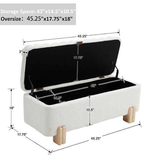 Storage Entryway Bench Upholstered