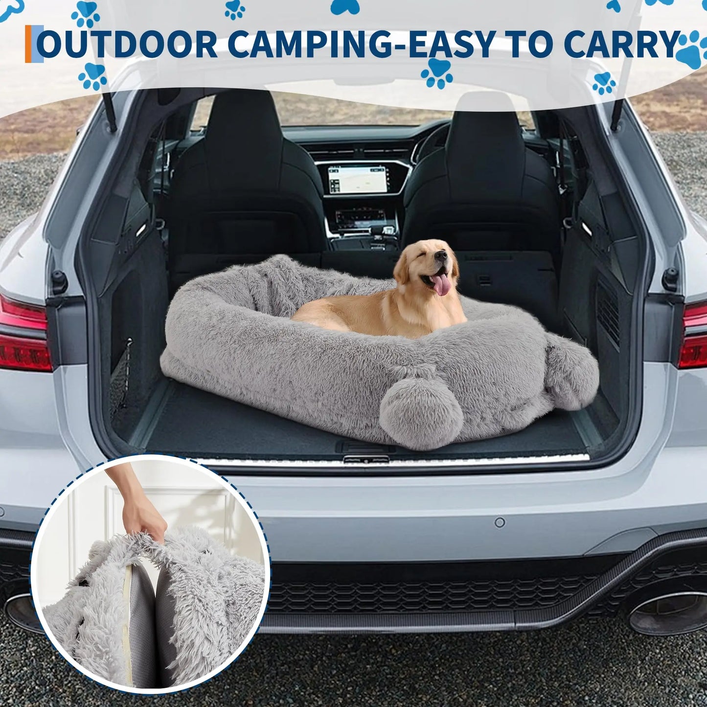 71" Large Human Size Dog Bed w/Removable Washable Cover