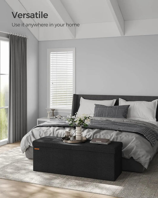 Foldable Storage Ottoman Bench