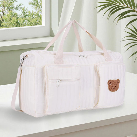 Quilted Large Capacity Baby Diaper Bag
