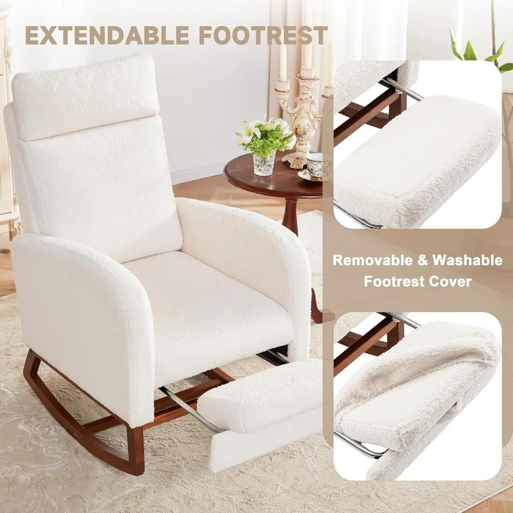 Rocking Chair with High Back, Glider