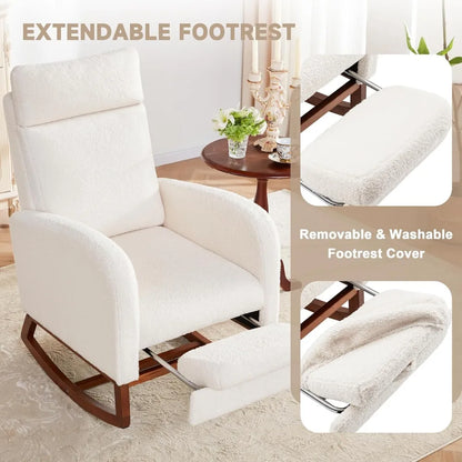 Rocking Chair with High Back, Glider