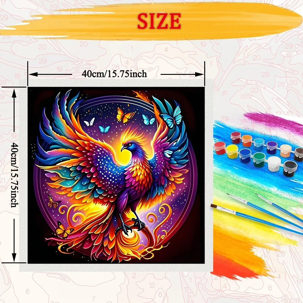 Phoenix Paint By Numbers Craft Kit
