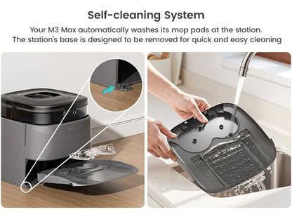 Robot Vacuum & Mop With Anti-Tangle Brushes