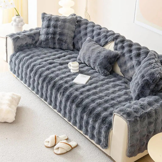 NonSlip Plush Couch Covers Washable, Furniture Protector
