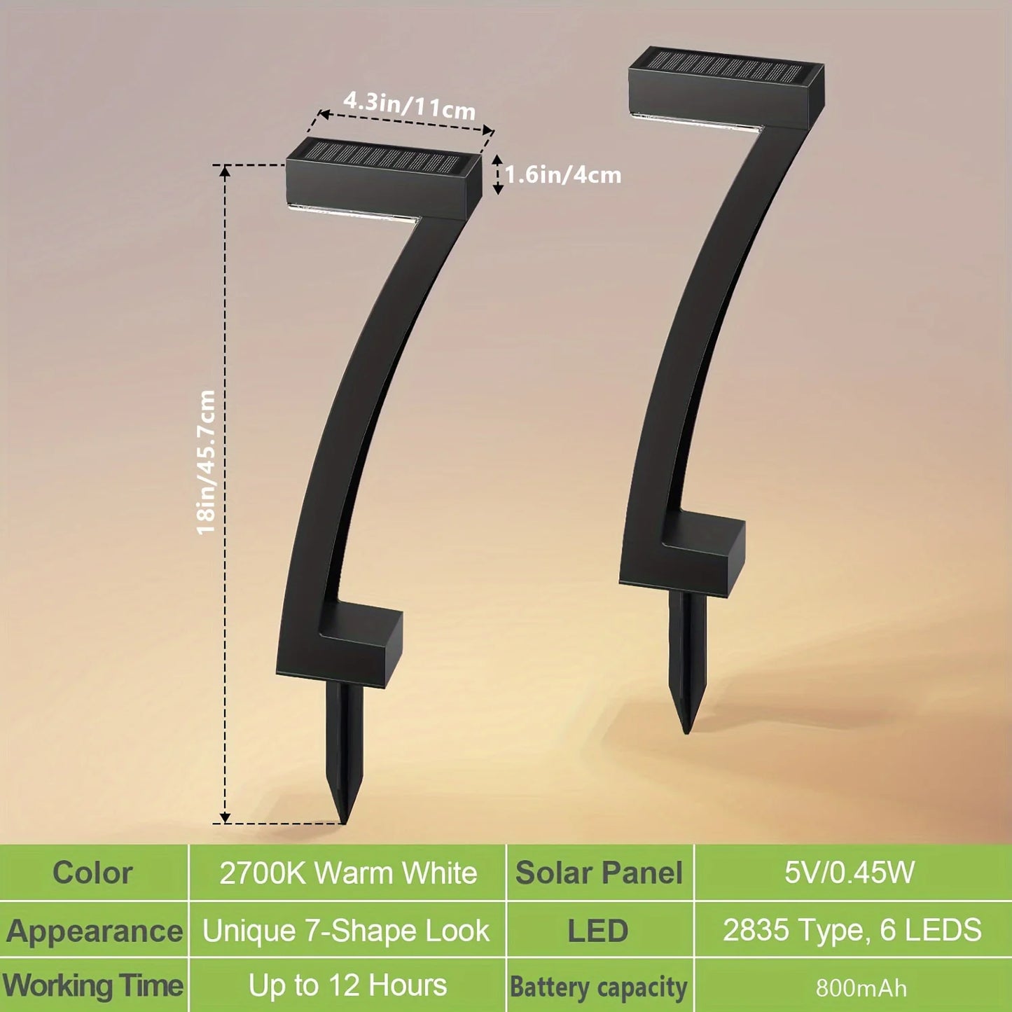 Bright 12 Hrs Solar Outdoor Pathway Lights, Garden Lights