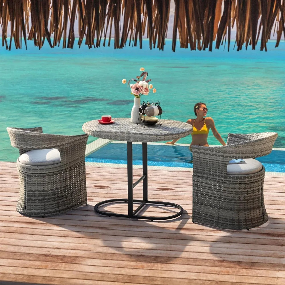 3 Piece Patio Bistro Set