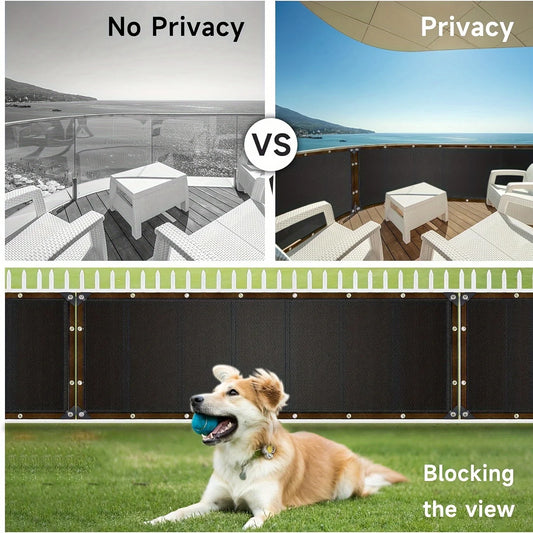 Grade Black Sunscreen Fabric, with Metal Decorative Details